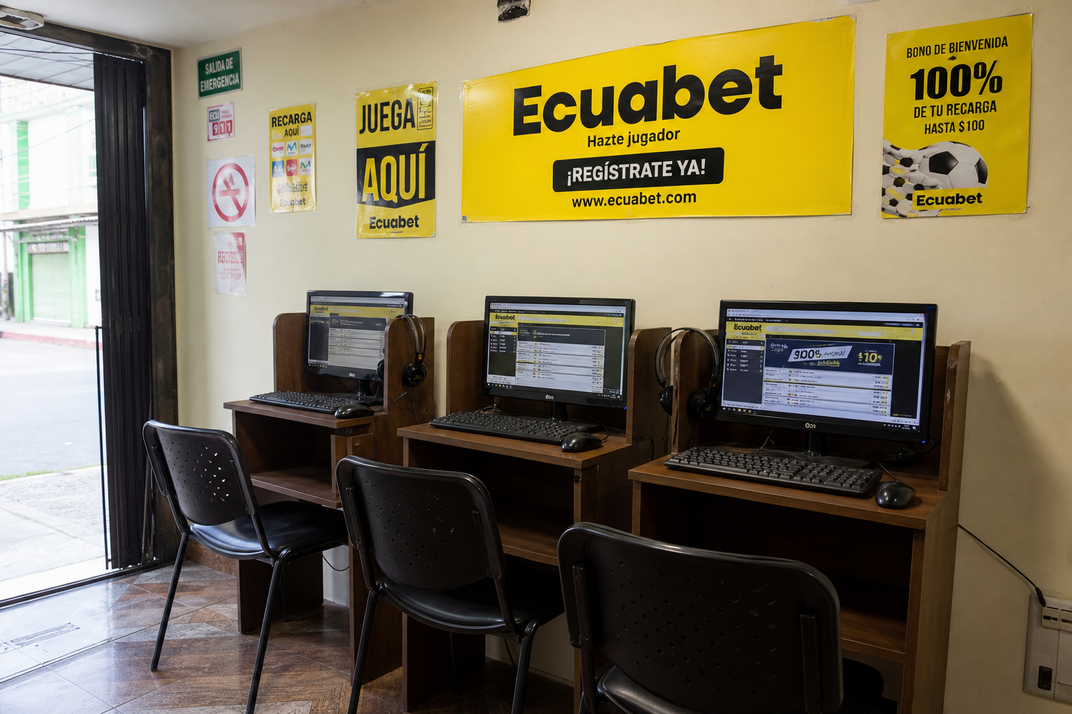 Modelo de cyber como punto de venta Ecuabet